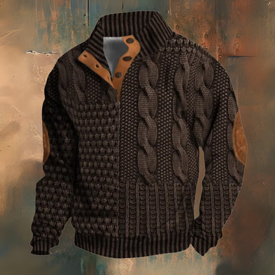 Renaud | Mintás kötött pulóver