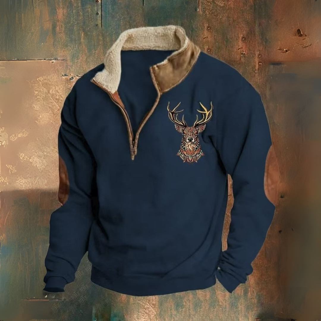 Laurent | Negyedcipzáras Pulóver