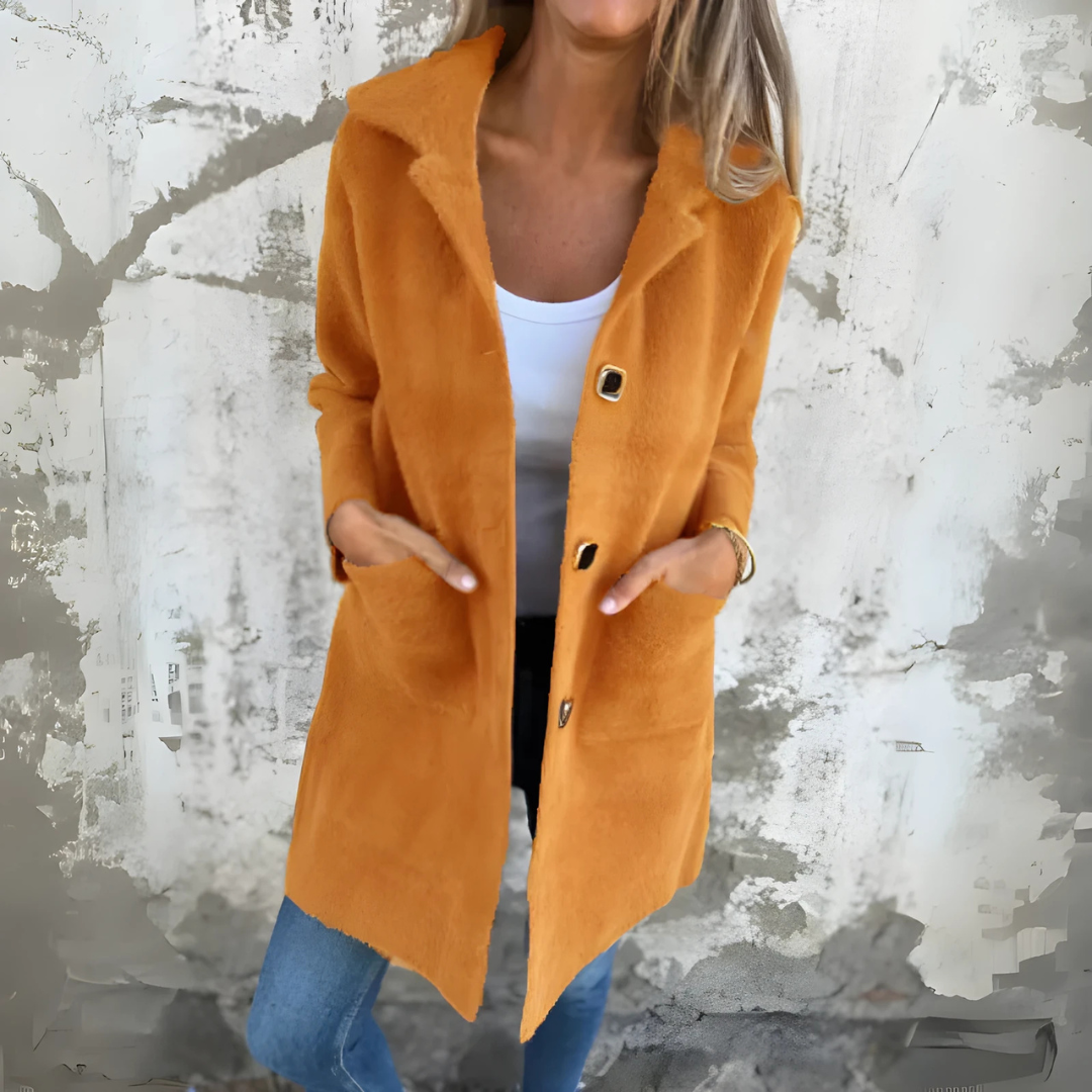 Anna | Klasszikus Egysoros Kabát Klapkákkal