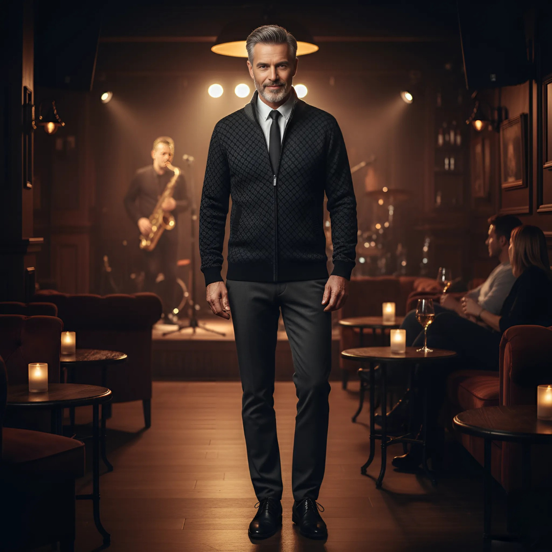 Aleksy - Kasmír Kardigán Kényelmes Stílusban