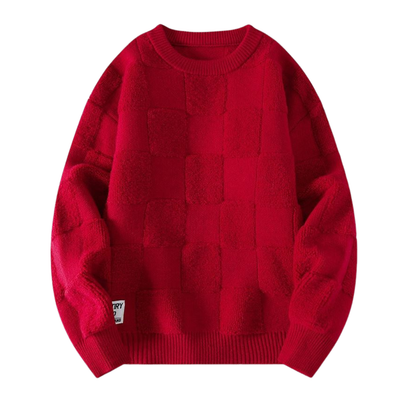 Egyedi Sakktáblás Pulóver