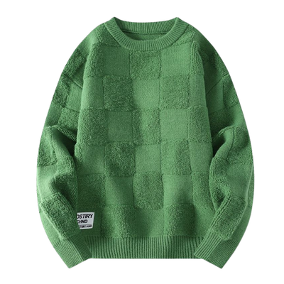 Egyedi Sakktáblás Pulóver