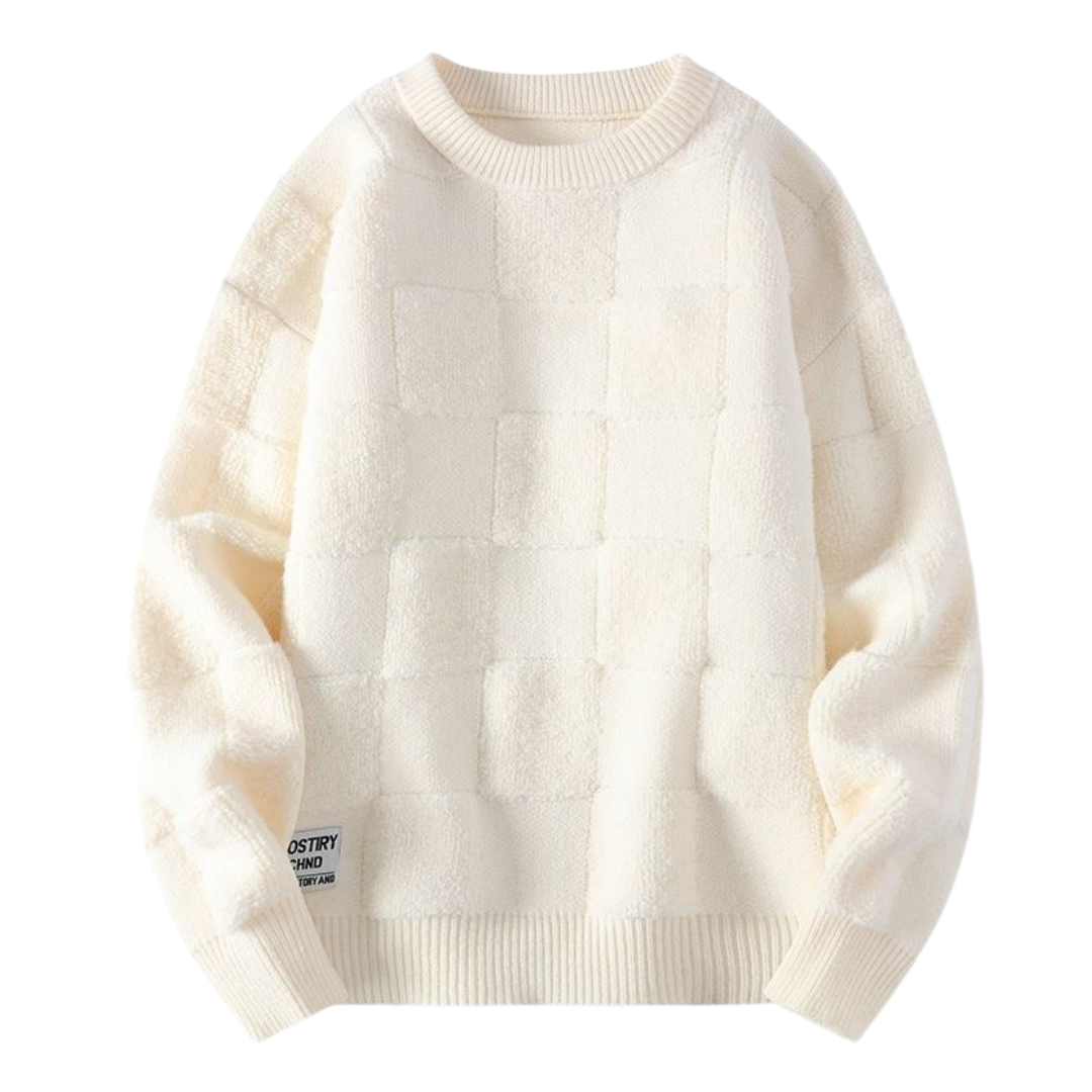 Egyedi Sakktáblás Pulóver