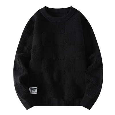 Egyedi Sakktáblás Pulóver