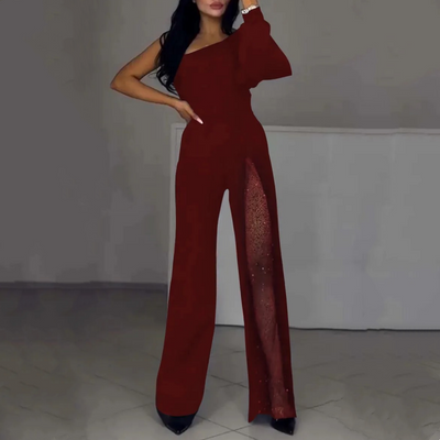 Azlina - Egy Vállú Nadrágos Jumpsuit